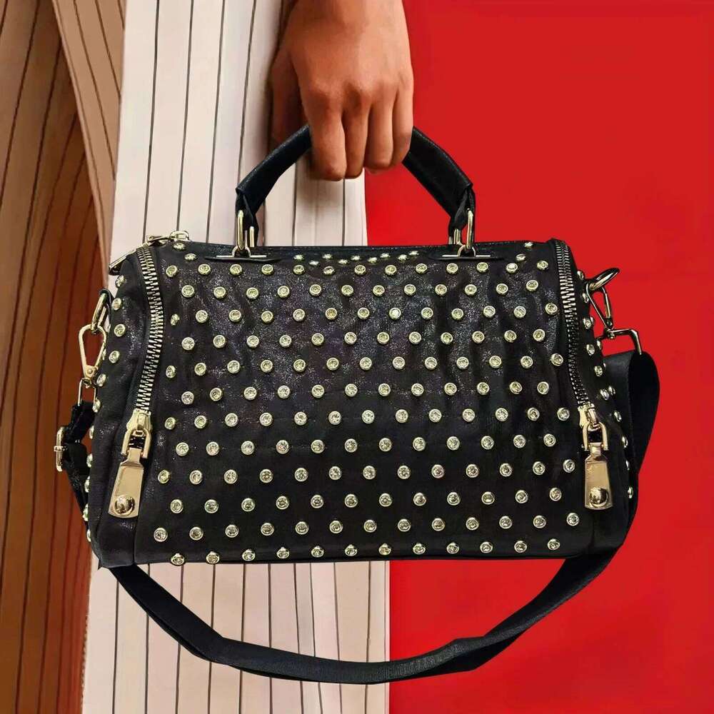 Women's Bags Designer Ladies' Fashionable And Elegant Dia Jewelry Handbag, Large Capacity Retro Multi Zipper Personalized Shoulder Bag