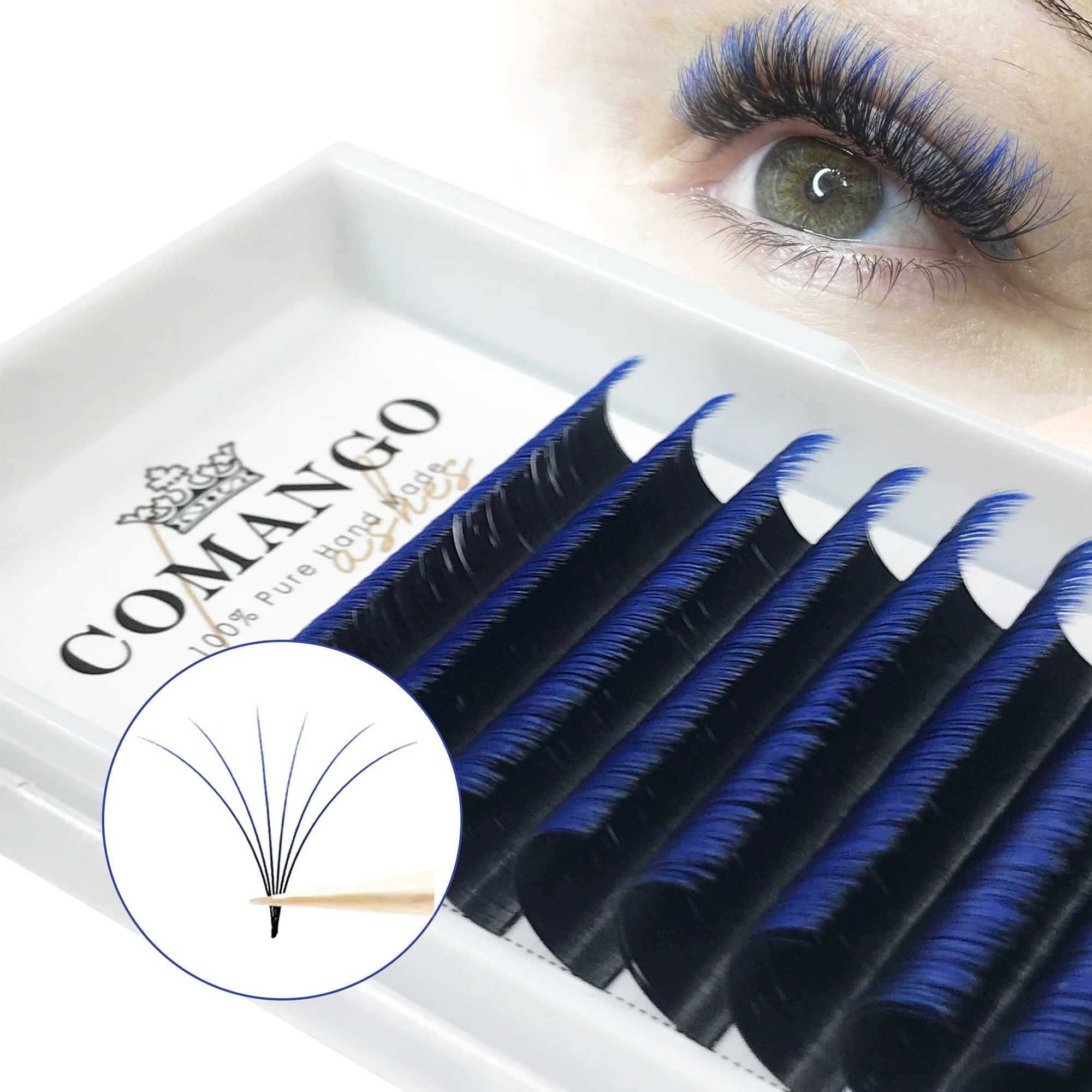 Eyelash Black Ombre Easy Fanning Volume Lashes Extensions Gradient Colored Automatic Flower Lash Eyelashes Mink Mix Lash Tray z250526TBW9