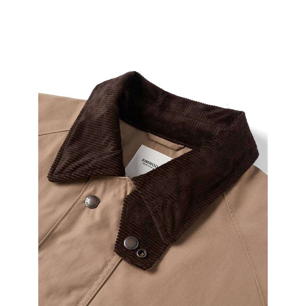 SIMWOOD 2025 Spring New Oversize Water Jacket Men Washed Vintage Coats Plus Size Quality Clothes