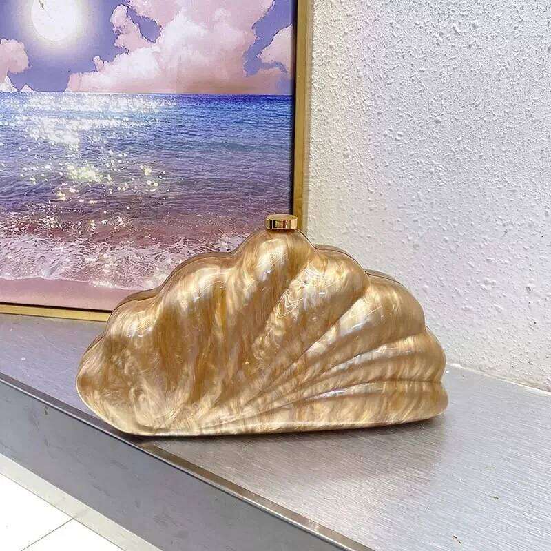 brown 2025 New stone-textured imitation Irregular Women Handbag Fashion Evening Bag Wedding Party Clutch Shoulder bag