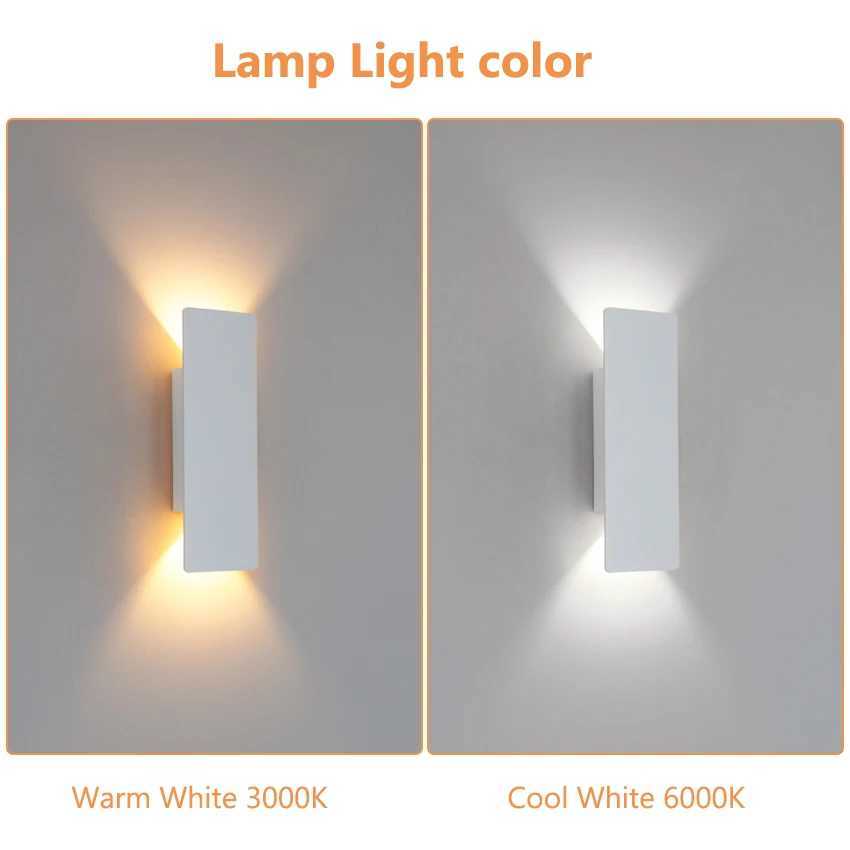 Modern Aluminium Wall Lamp LED Long Slim Wall Lights Up/Down Lighting Hallway Bedroom Living Room Lighting DecorationXJ250526