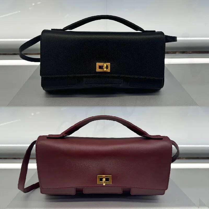 Women's Bags Designer High-End Small Wing Bag Brand Designer New Gold Lock Clutch Retro Genuine Leather Motorcycle Fashion Shoulde Crossbody Ba