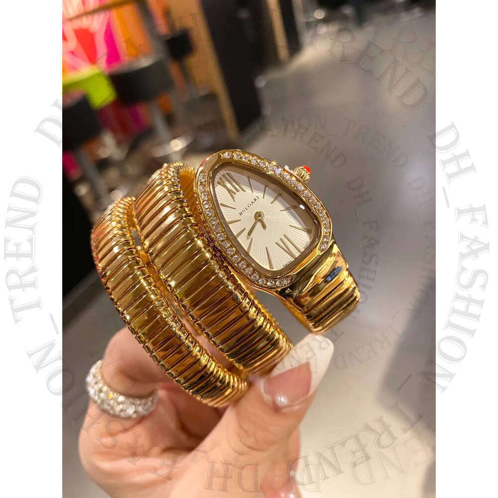 Luxury women's Bracelet BVLGARIity watch Quartz Gold Serpentine watches brand Diamond Stainless Steel watch Ladies Christmas Valentines Women WristWatches #4 e5f