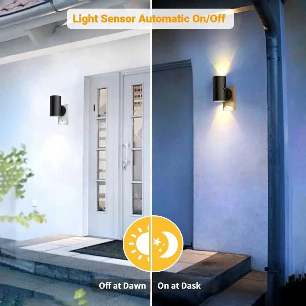 RGB LED Night Light Modern Cylindrical Wall Lamp EU/US Plug-in Sensor Adjustable Brightness for Bedroom Kitchen Corridor BedsideXJ250526