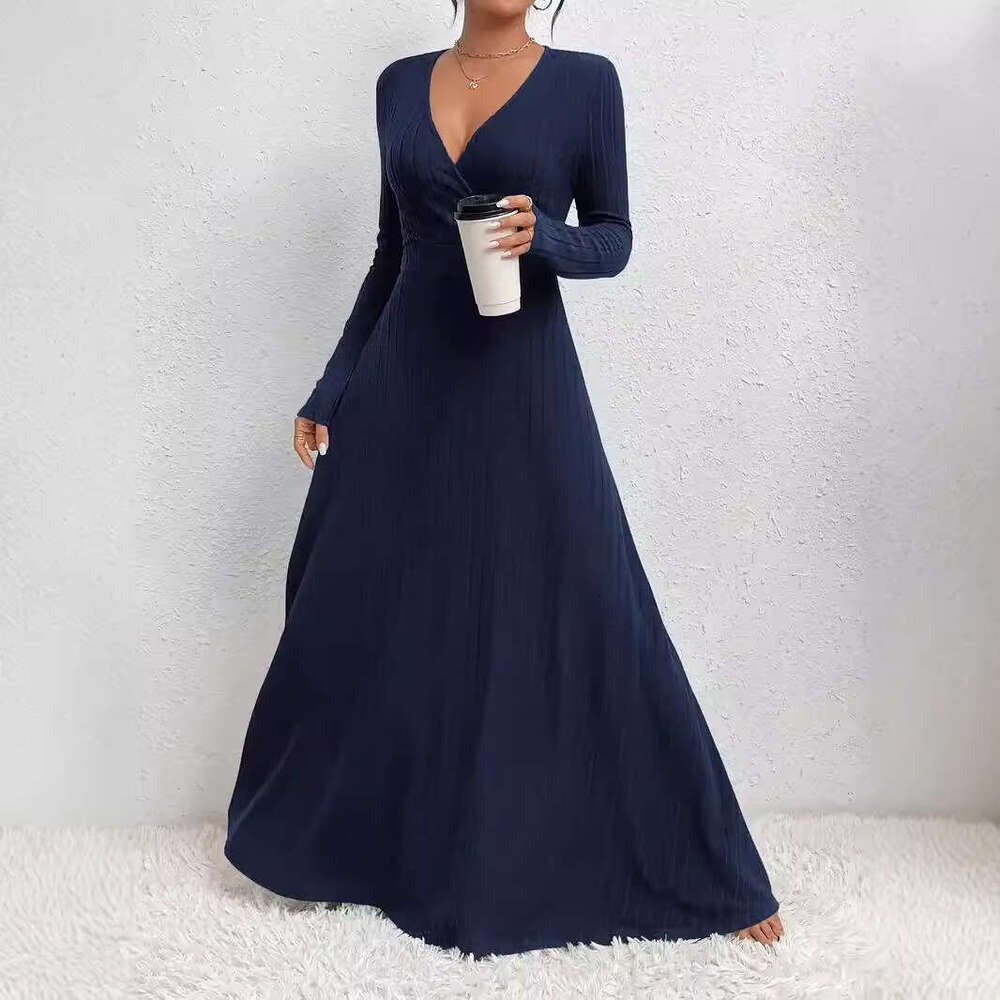 Tight Cut Out Dresses Women S Long Sleeve V Neck Waist Cinching Dress Sexy Dress