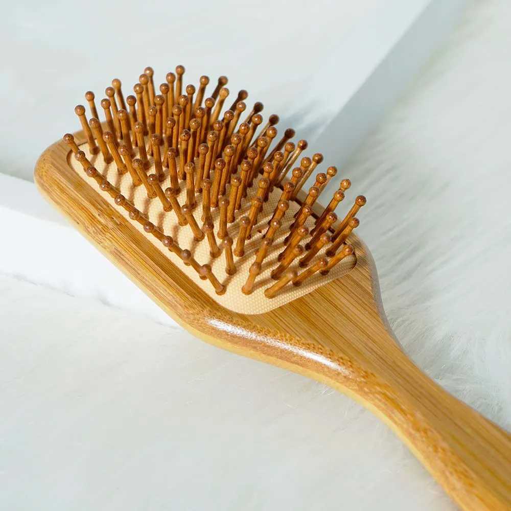 Personalized Wooden Hair Brush With 24 Patterns Engraved Massage Brush Anti-tangle Hair Styling Comb Mothers Day Custom Gift R250526