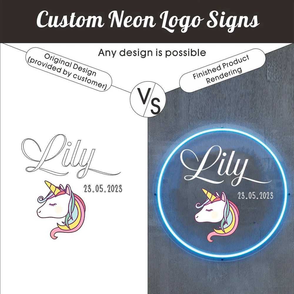 Custom UV Printing Acrylic Sign Neon Signboard Business Sign Neon Light Name Personalize Decor Office Door Wall Signs Gifts W250526