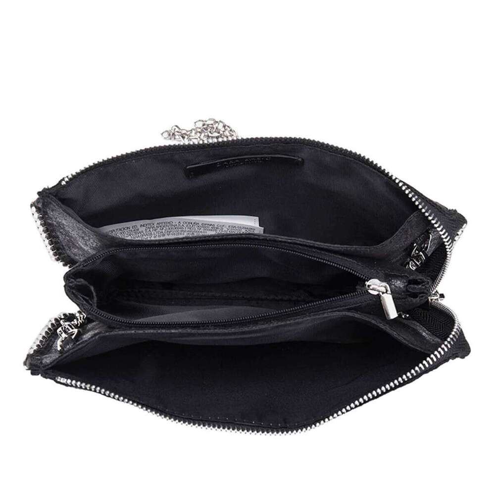 Women's Bags Designer New Chain Small Square Fashion Rivets Decorated Black All-In-One Crossbody Bag