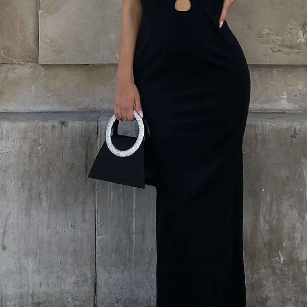 Rhinestone Evening Clutch Round Dia Handle Handbags Satin Shoulder Bags Party Wedding Purses Ladies Designer Bag Tote