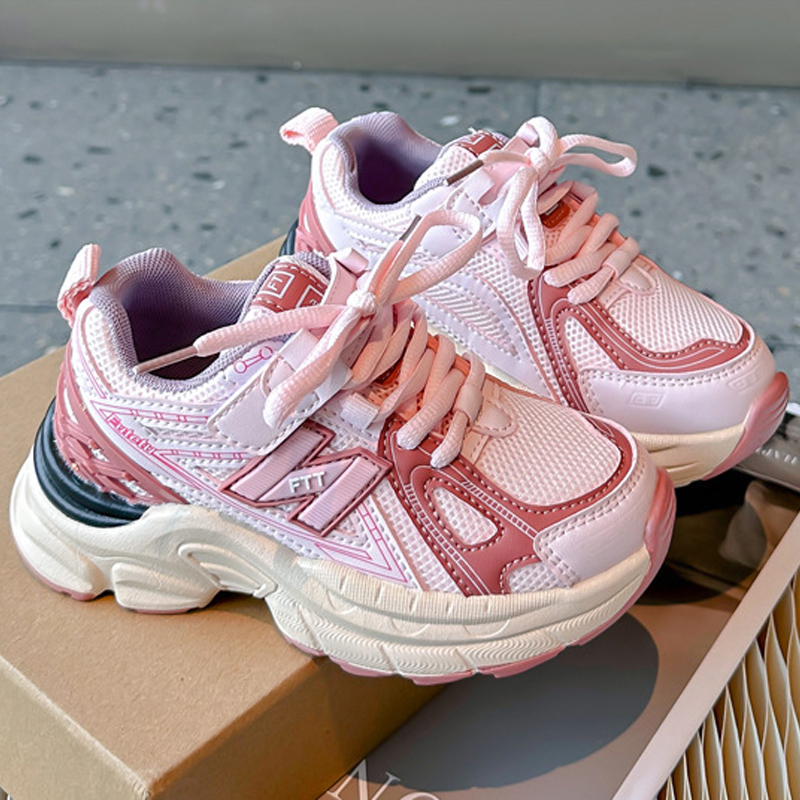 New Kids Shoes Boy Girl Casual Shoe Children Sneaker Soft Bottom Breathable Boys Girls Kids Sports Student Running Sports Shoe Sizes US9C-US4Y 000772