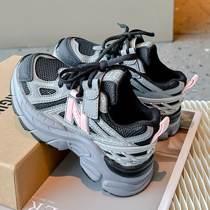 New Kids Shoes Boy Girl Casual Shoe Children Sneaker Soft Bottom Breathable Boys Girls Kids Sports Student Running Sports Shoe Sizes US9C-US4Y 000772