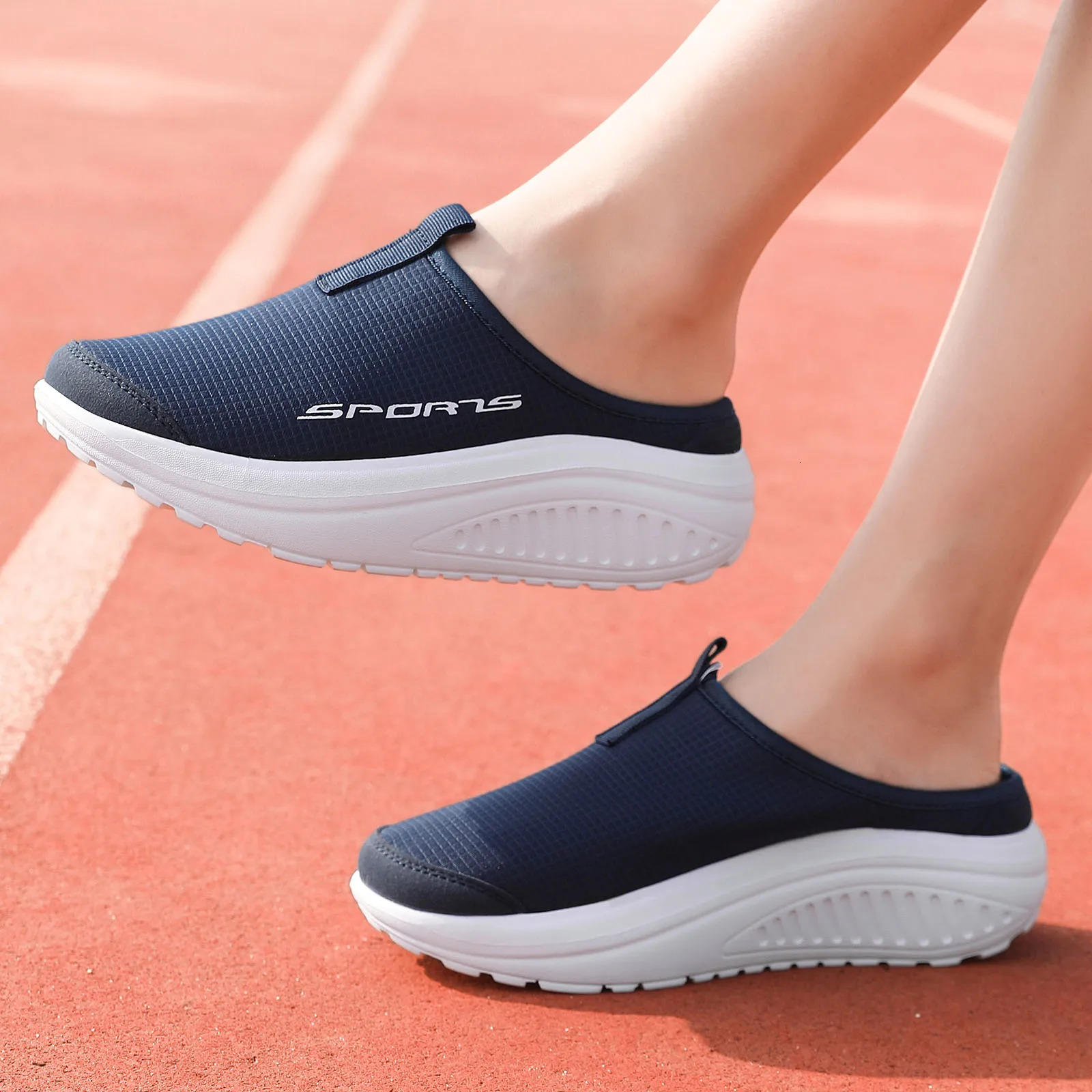 womens slippers personality half fashion casual shoesPlatform shoes light and comfortable antislip wear 250526BJ - view 4