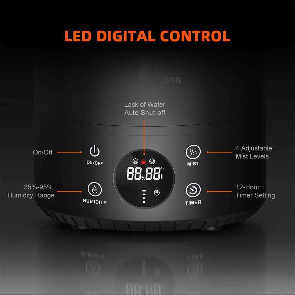 Spider Farmer 6L Air Humidifier Cool Mist Diffuser Top Fill Ultrasonic for Plants Tent Home IndoorXJ250526