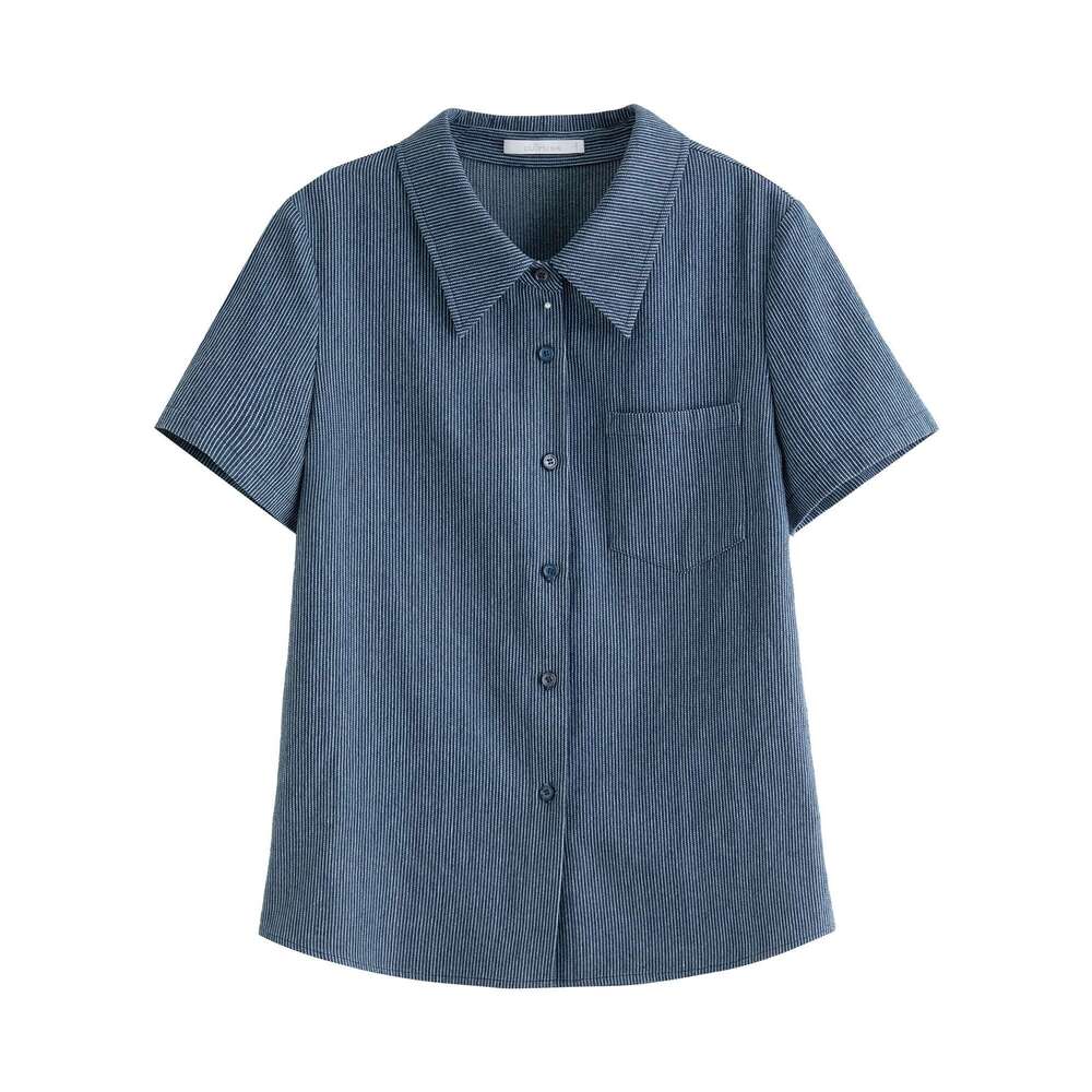 DUSHU Minimalist Style Loose Striped Short-Sleeved T-Shirt Skirt Set For Women 2025 Summer New All-Match Casual Vacation Wear