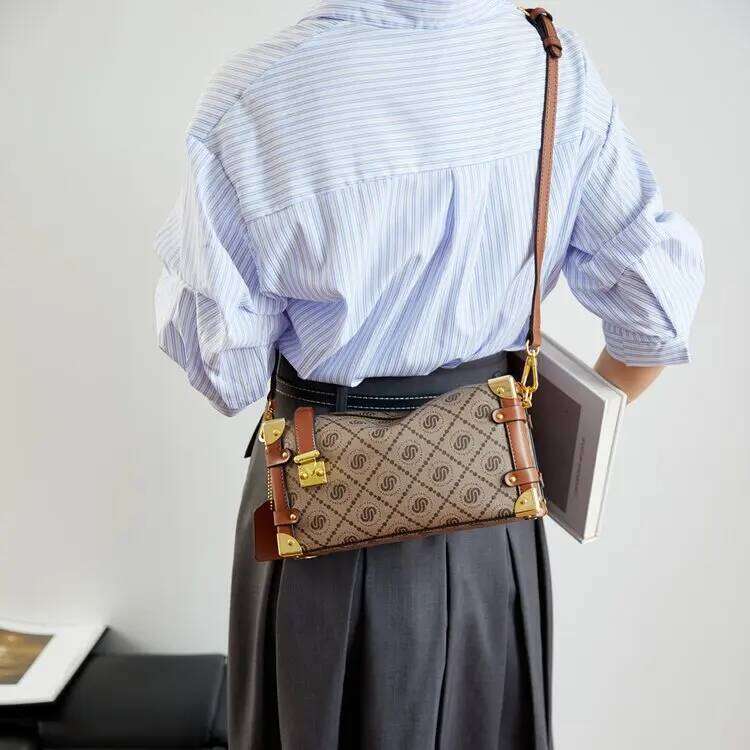 2025 Summer Box - Women's Universal Zipper Shoulder Bag, Structured Crossbody Purse for Casual & Office Baby Bag Organizer