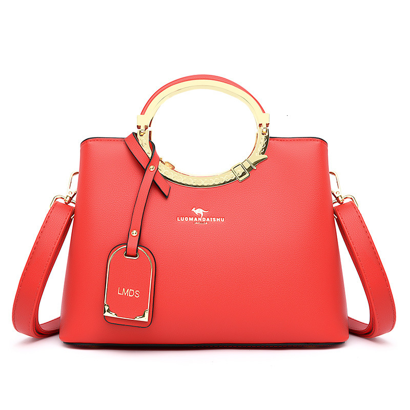 Free Shipping Designer Women's Bag Trendy New Style Versatile Large Capacity Handbag Fashionable Middle-aged Shoulder Bag Crossbody Mother Bag