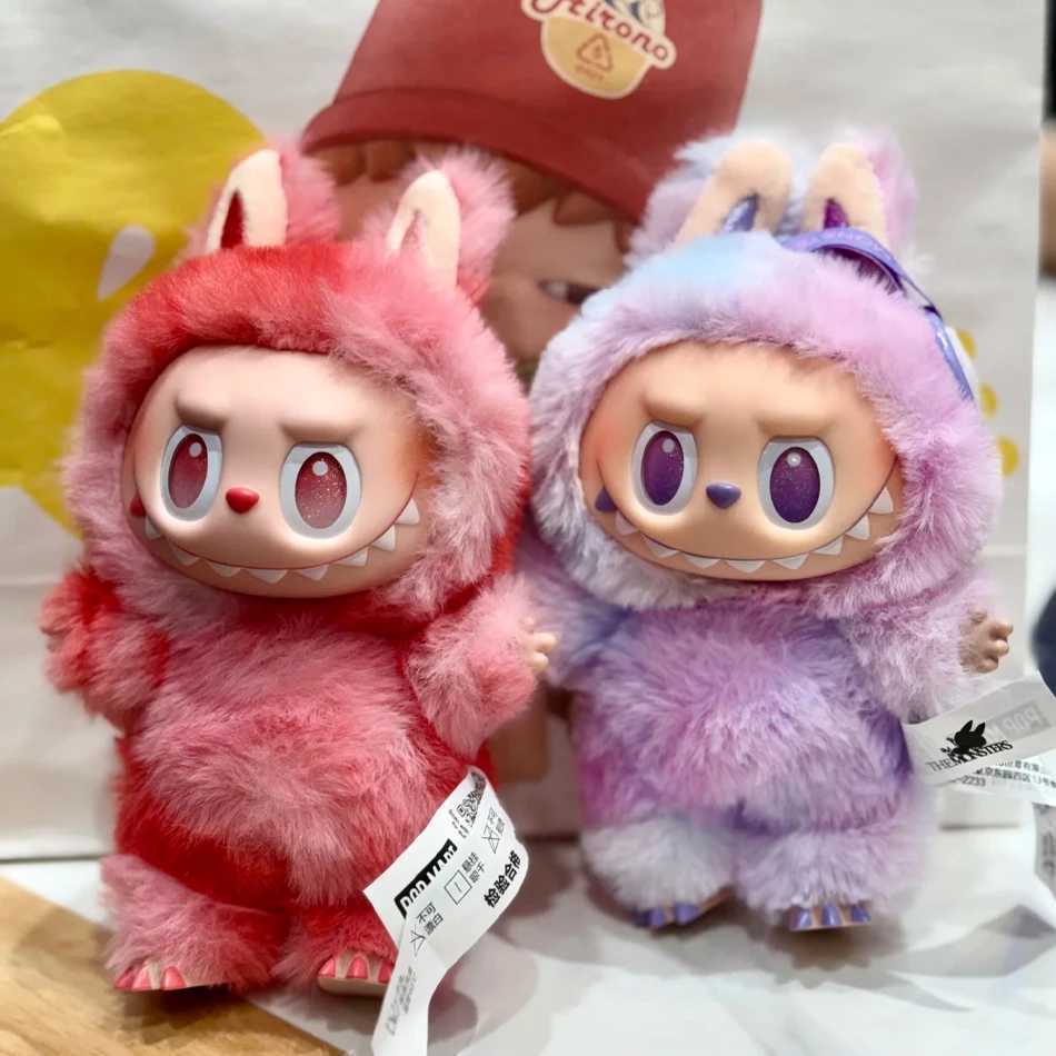 Blind Box Labubu Heartbeat Macaron Enamel The Monsters Face Pvc Figurine Tabletop Ornament Kawaii Doll Kid Birthday GiftXJ24555