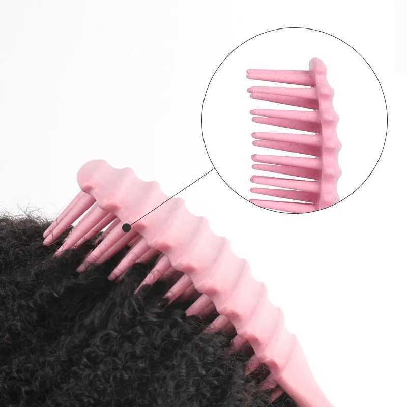 1pcs Gentle Curly Detangling Hair Brush Afro Scalp Massage Comb Curly Hair Edge Curl Hairbrush Salon Hairdressing Tools R250526