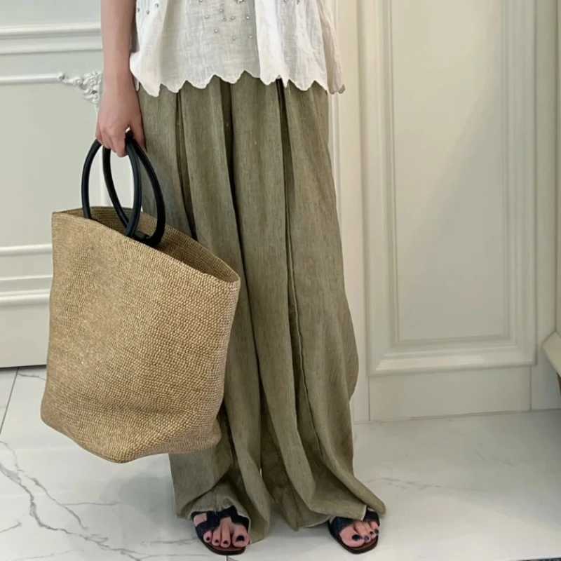 2025 Summer Large-capacity Womens Weave Straw Bags Simple Bali Bohemian Seaside Travel and Vacation Beach Shopping Tote W250524