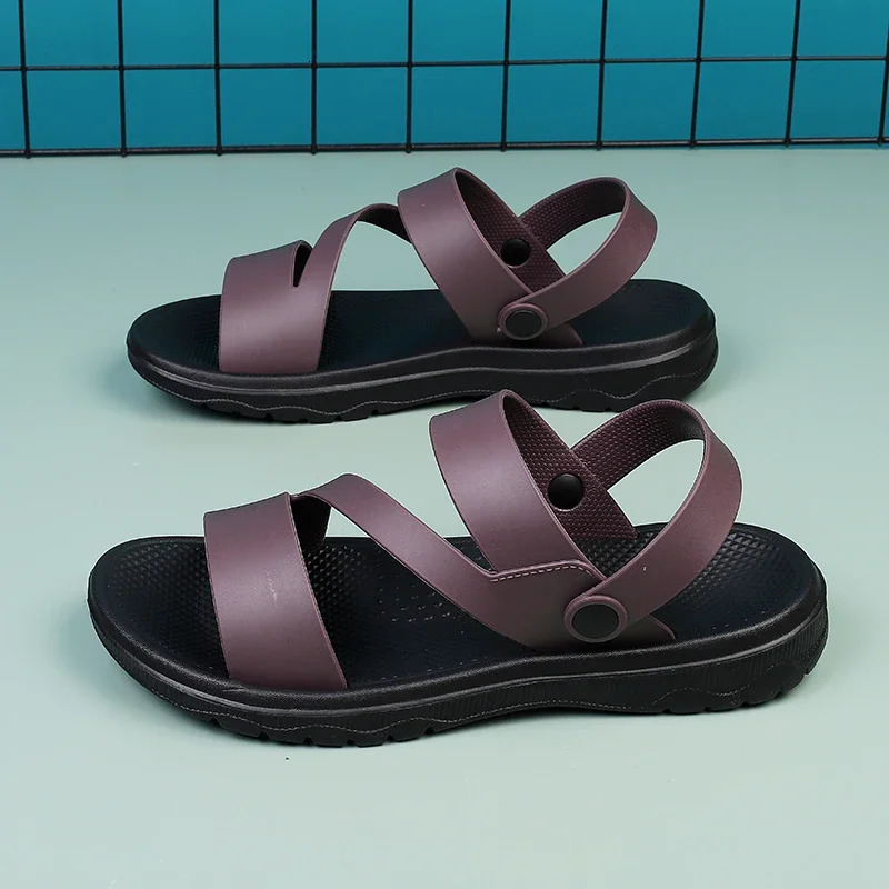 Summer Men Sandals Outdoor Mens Slippers Comfortable Non Slip Casual Beach Shoes Breathable Roman FlipFlop Garden 250523BJ - view 5