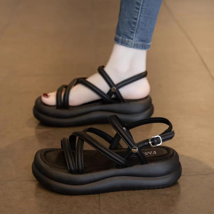 Thick Roman Sandals For Women Spring Summer New Comfortable Versatile Thick Soled Casual And Non Tiring Casual Shoes Beach Shoes Ddmysaturn