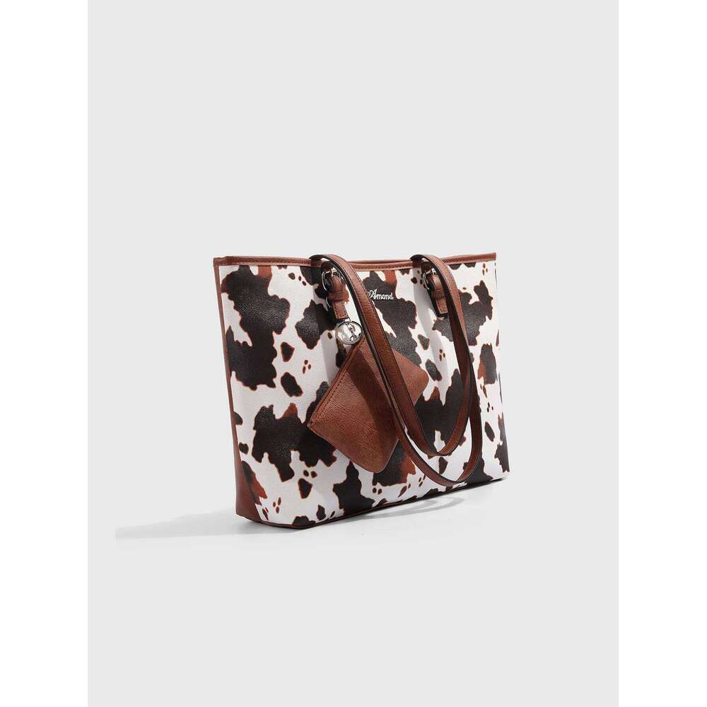 Women's Bags Designer Europe And The United States New Female Handbag Shoulder Cow Leopard Print Simple Fashion Large Bag