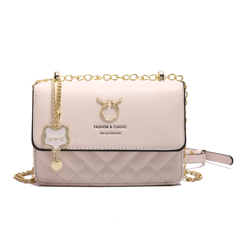 Brand Quality New Style end niche design small square 2025 new fashion chain crossbody Valentine's Day deer shoulder bag New Free Delivery Design