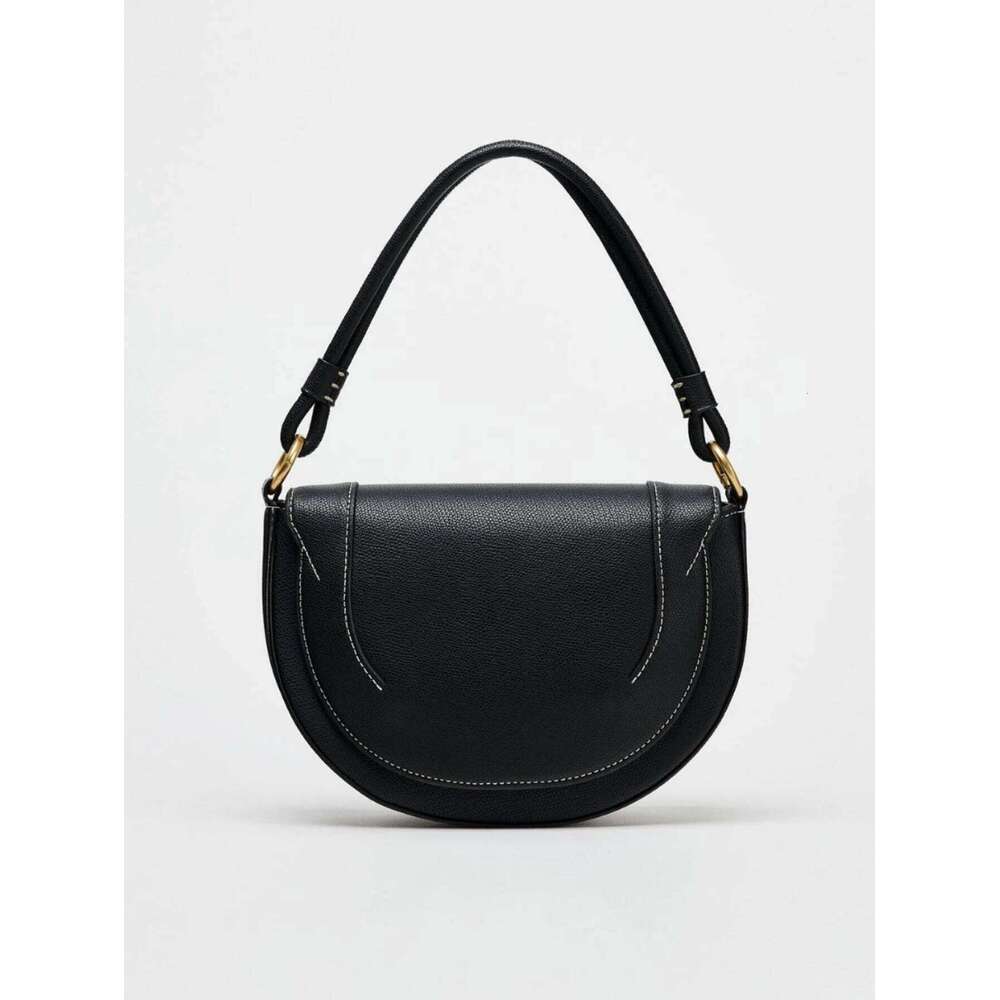 Women's Bags Designer Autumn And Winter New Women's Handbag Advanced Color Contrast Line Embellished Single Shoulder Crossbody Bag