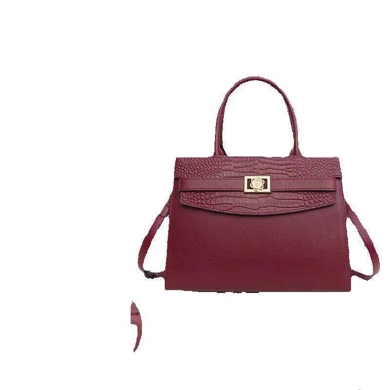 Designer Luxury Designer Luxury New Women's Handbag 2024 Fashion Trend Cowhide Square Simple And Elegant One Shoulder Crossbody Bag