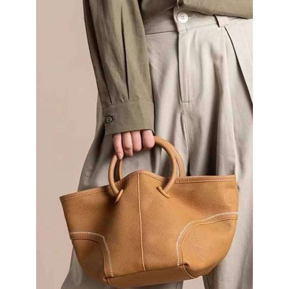 CGCBAG Vintage Designer Women Handbags High Quality PU Leather Female Tote Commuting Simple Solid Brand Shoulder Bag