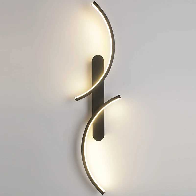 Modern Minimalist Wall Sconce Stylish Wall Lamp LED Sleek C Shape Lighting for Home Decor Living Room Bedroom Hallway OfficeXJ250526