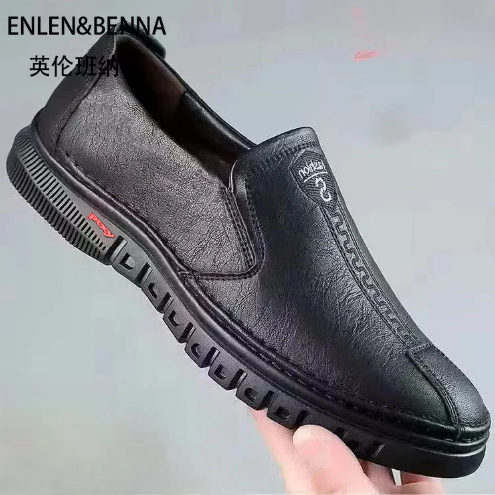 Mens shoes comfortable fashion synthetic leather soft sole surface nonslip mens 250526