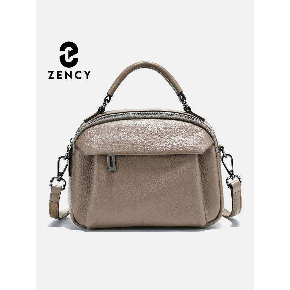 Women Crossbody Multi-Space Fashion Design Handbag Large Capacity Genuine Soft Leather Lightweight Single Shoulder Bag Trend