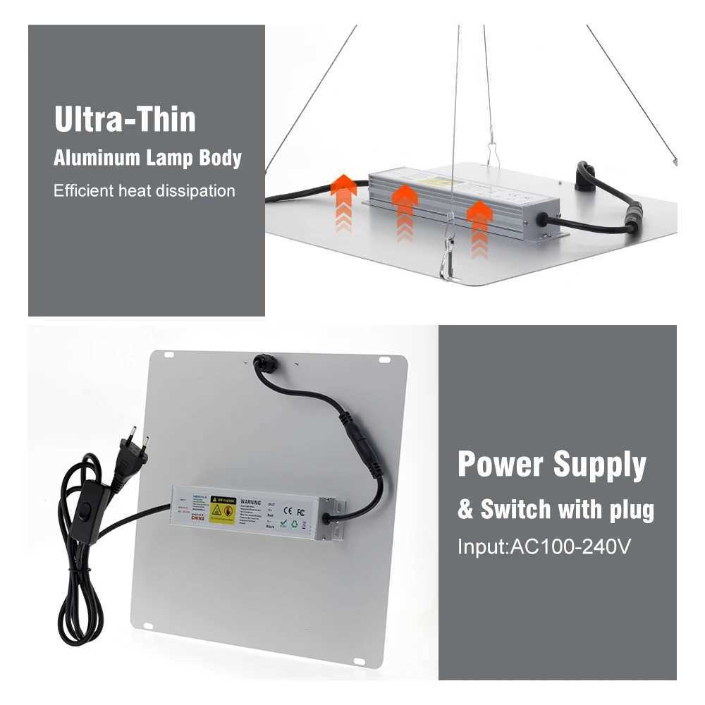 Full spectrum LED growth lamp 65W diode LED daylight quantum growth lamp for greenhouse hydroponic plant growth lightingXJ250526