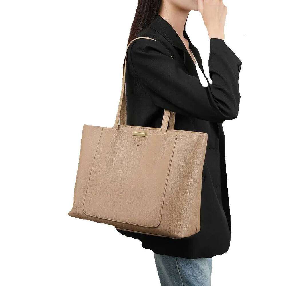 Designer Luxury Designer Luxury Designer Luxury Korean Style Women Shoulder 100% Genuine Leather Large Capacity Tote Bag Commuter Design Women's 