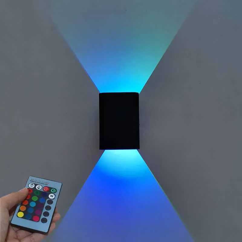 2025 Bedside Lamp Wall Lamp Bedroom Nordic New RGB Aisle Corridor Background Wall Led Living Room Staircase LightXJ250526