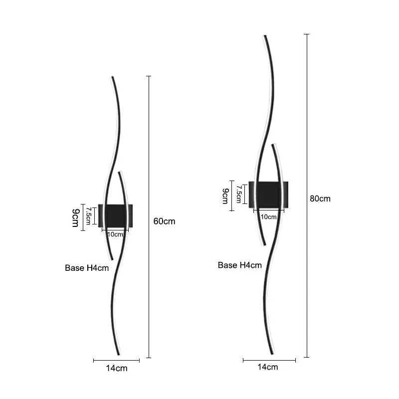Indoor LED Wall Lights Wall Lamps for Bedroom Bedside Wall Sconces Black Gold White Indoor Lighting for Corridor Aisle BalconyXJ250526