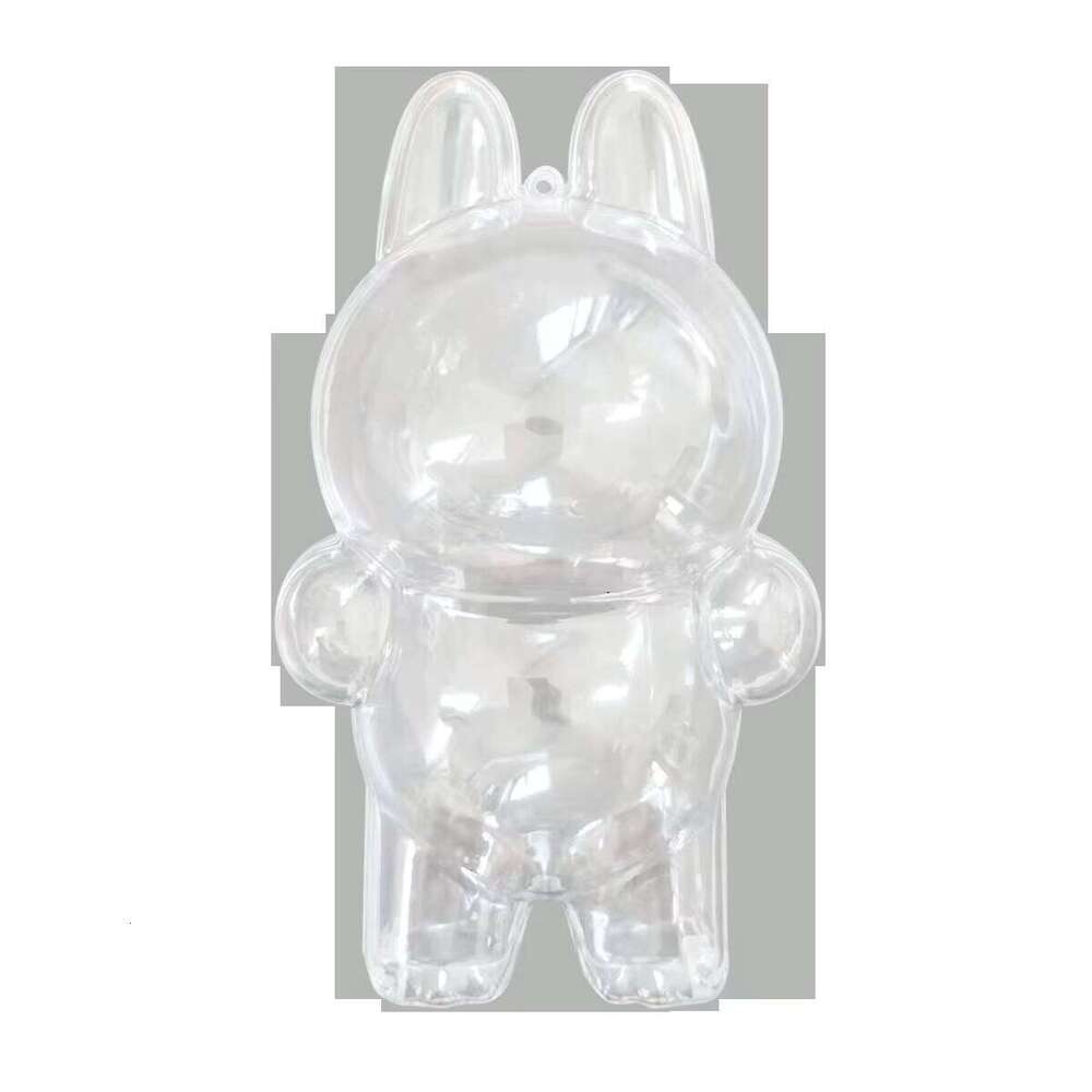 Free shipping DHGadgets Labubu Blind Transparent Protective Case Thickened Dustproof Bag Pendant Accessories Vinyl Doll Storage Box