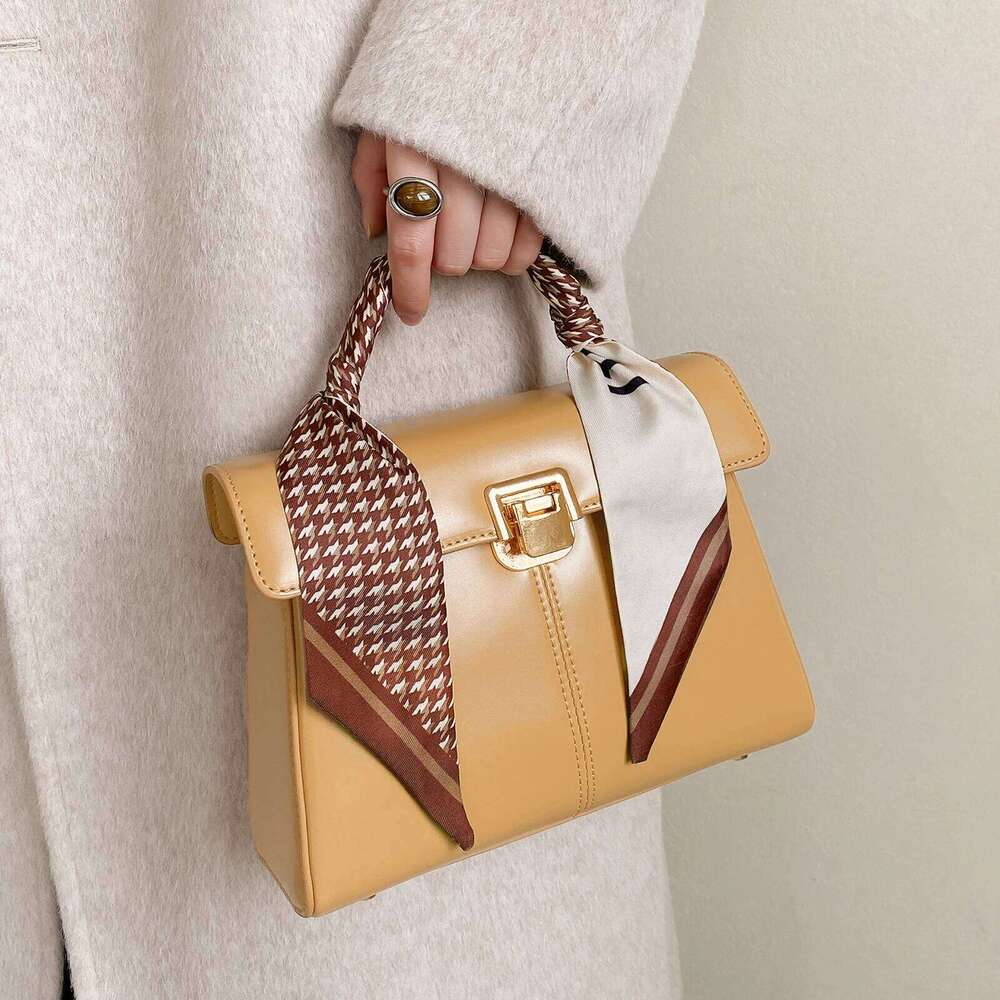 ITAMOOD Women Handbag Adjustable Shoulder Strap Genuine Leather Designer Brand Crossbody Lady Bag Fashion Scarf Decor