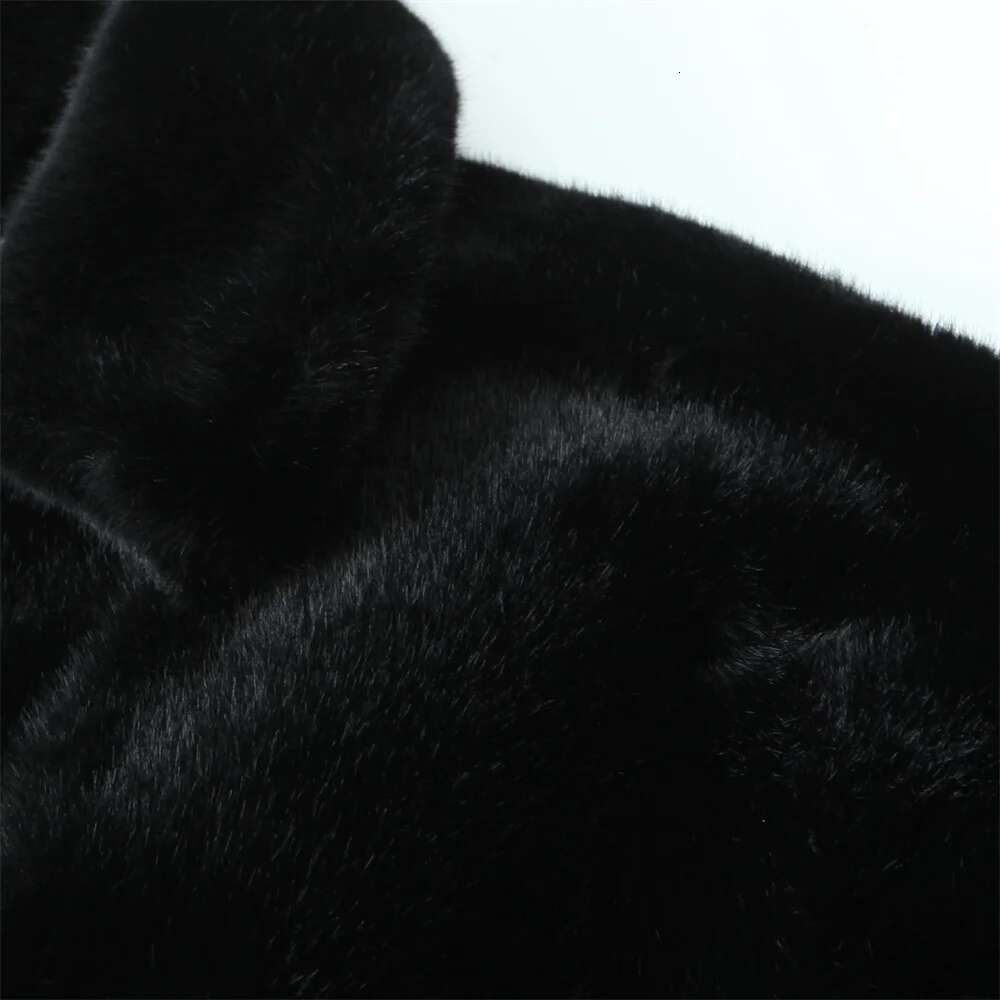 UNIZERA solid color loose warm coat autumn and winter new product, lapel long sleeved thick fur coat, women's clothing