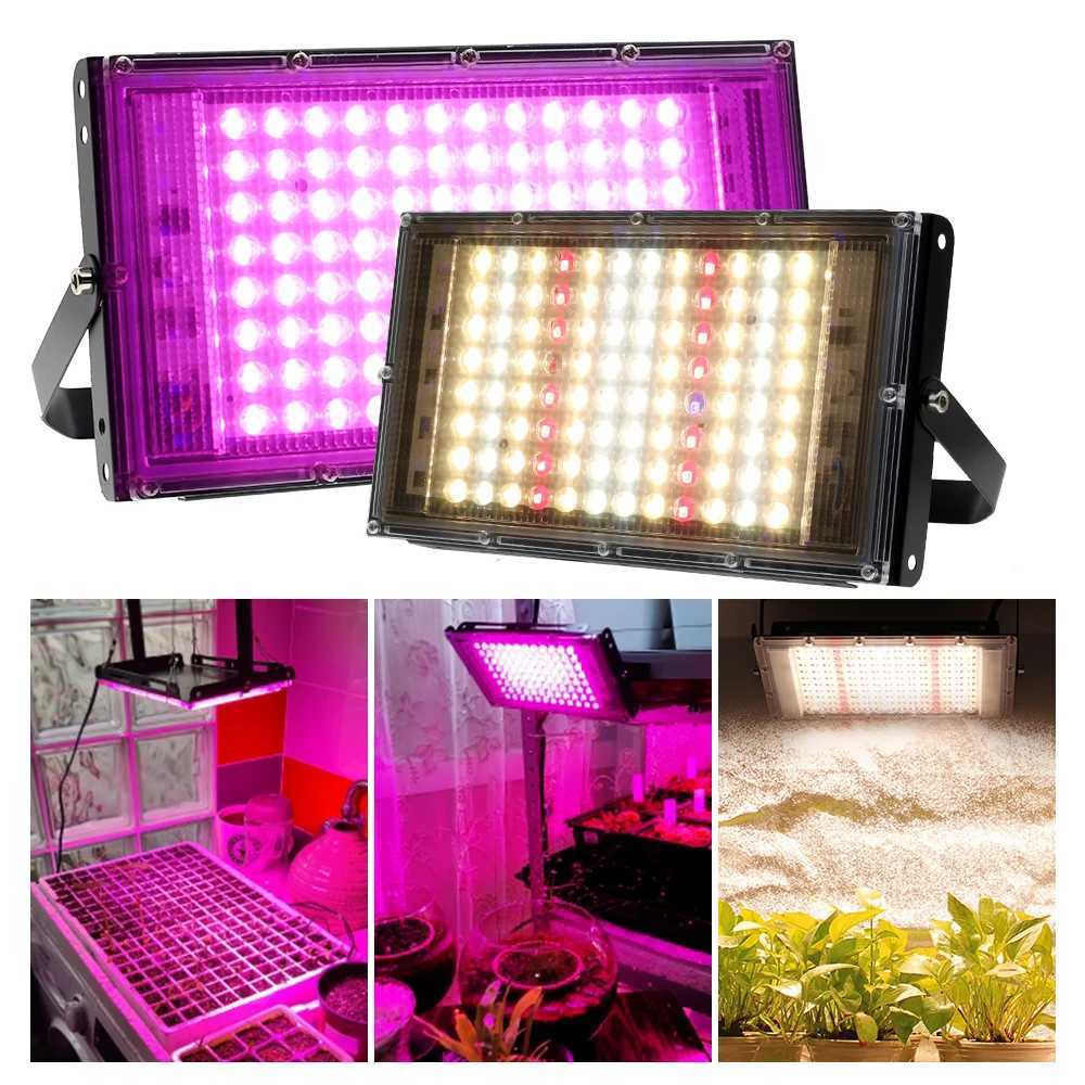 Full Spectrum LED Grow Light 50W 100W 150W 220V For Hydroponic Indoor Plants Growing Lamp For Greenhouse Seeding IP65 WaterproofXJ250526