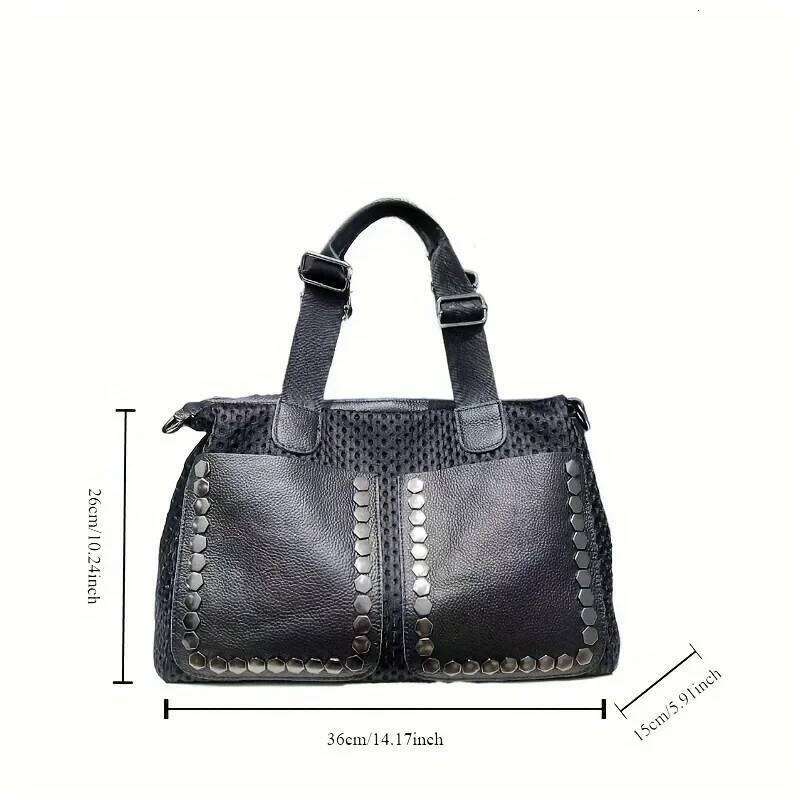 Women's Bags Designer Ladies' Fashion Nylon Mesh Splicing Handbag Large Capacity Personalized Double Sided Available Shoulder Bag