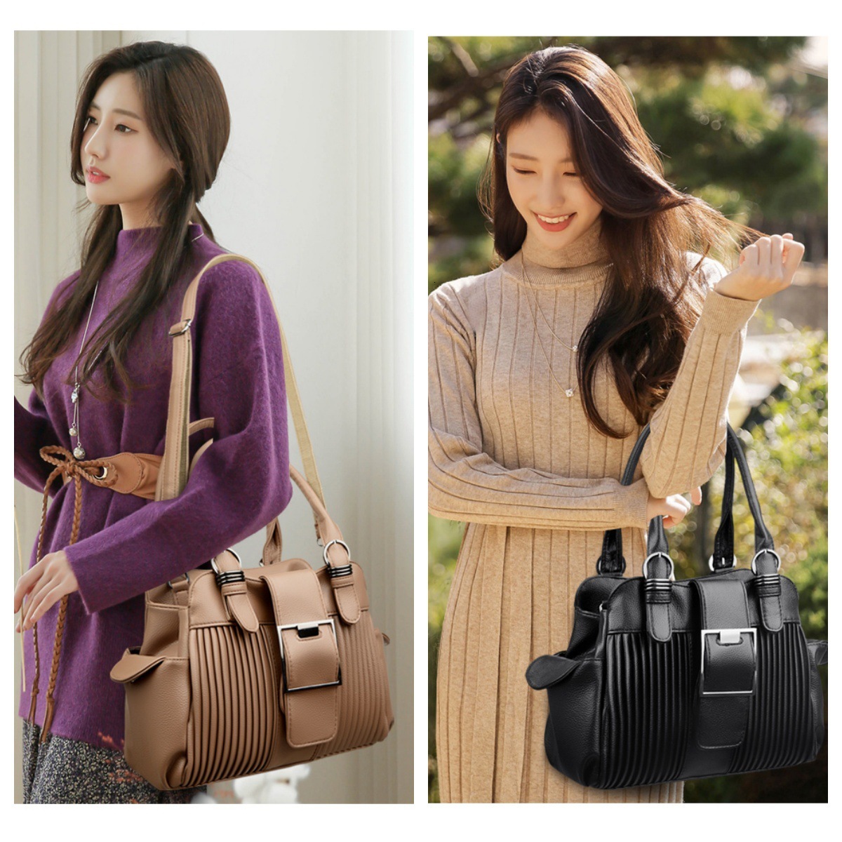 Designer Women's Shoulder Bag New 2025 Trendy Tote Handbag Fashion Middle Aged Mom Crossbody Bag Large Travel Bag Free Shipping