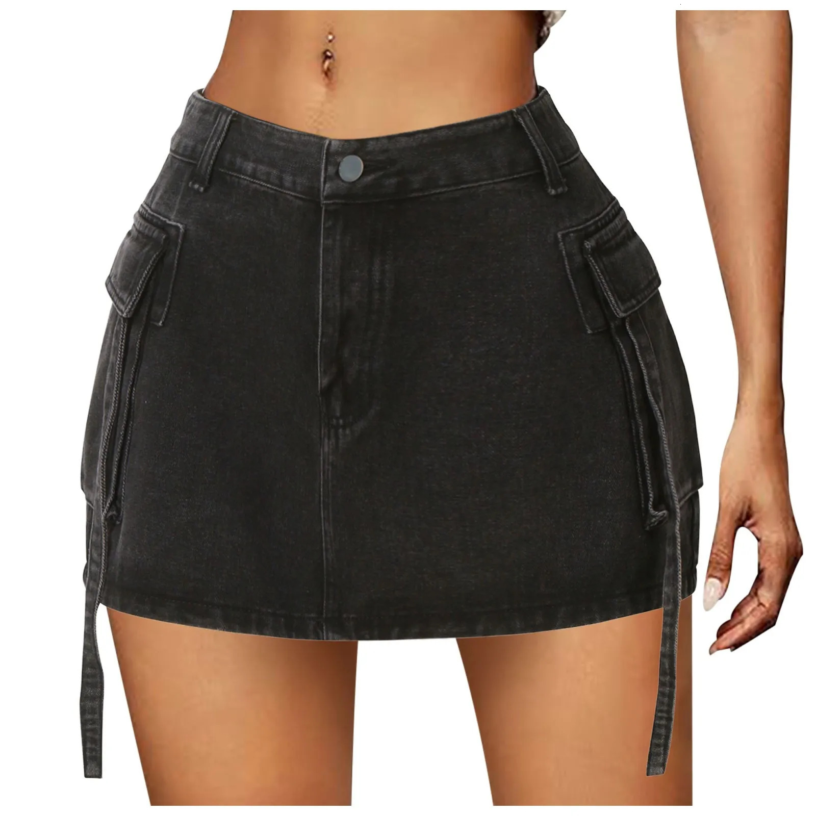 Vintage Rave Ripped Raw Hem Denim Skirt Mini Slim Bodycon Short Jeans Skirts Woman 2024 Trend Korean Style WomenS Clothing 250516Z