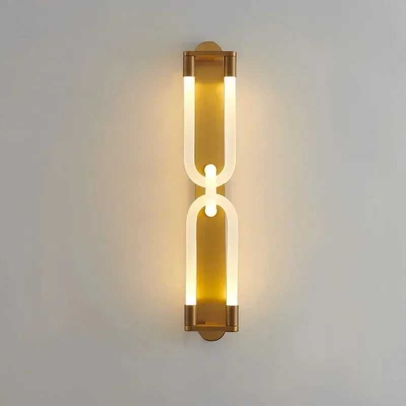 Acrylic Double Head Wall Lamp Modern LED Wall Lamp Light Living Room Bedroom Corridor Hotel Bedside Decorative LightXJ250526
