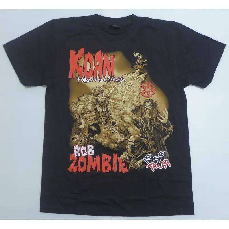 KORN Cohen Rob Zombie Metal T Shirt Thai Band SHIRT Men s Street Trend Vintage Short Sleeve