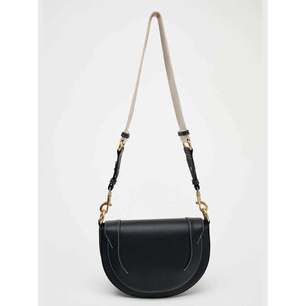 Women's Bags Designer Autumn And Winter New Women's Handbag Advanced Color Contrast Line Embellished Single Shoulder Crossbody Bag