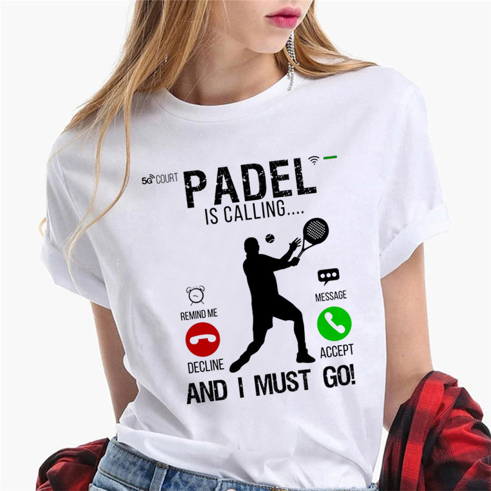 Women's T Shirts Padel Shirt Women Streetwear Summer Top Female Anime Graphic Designer Clothing