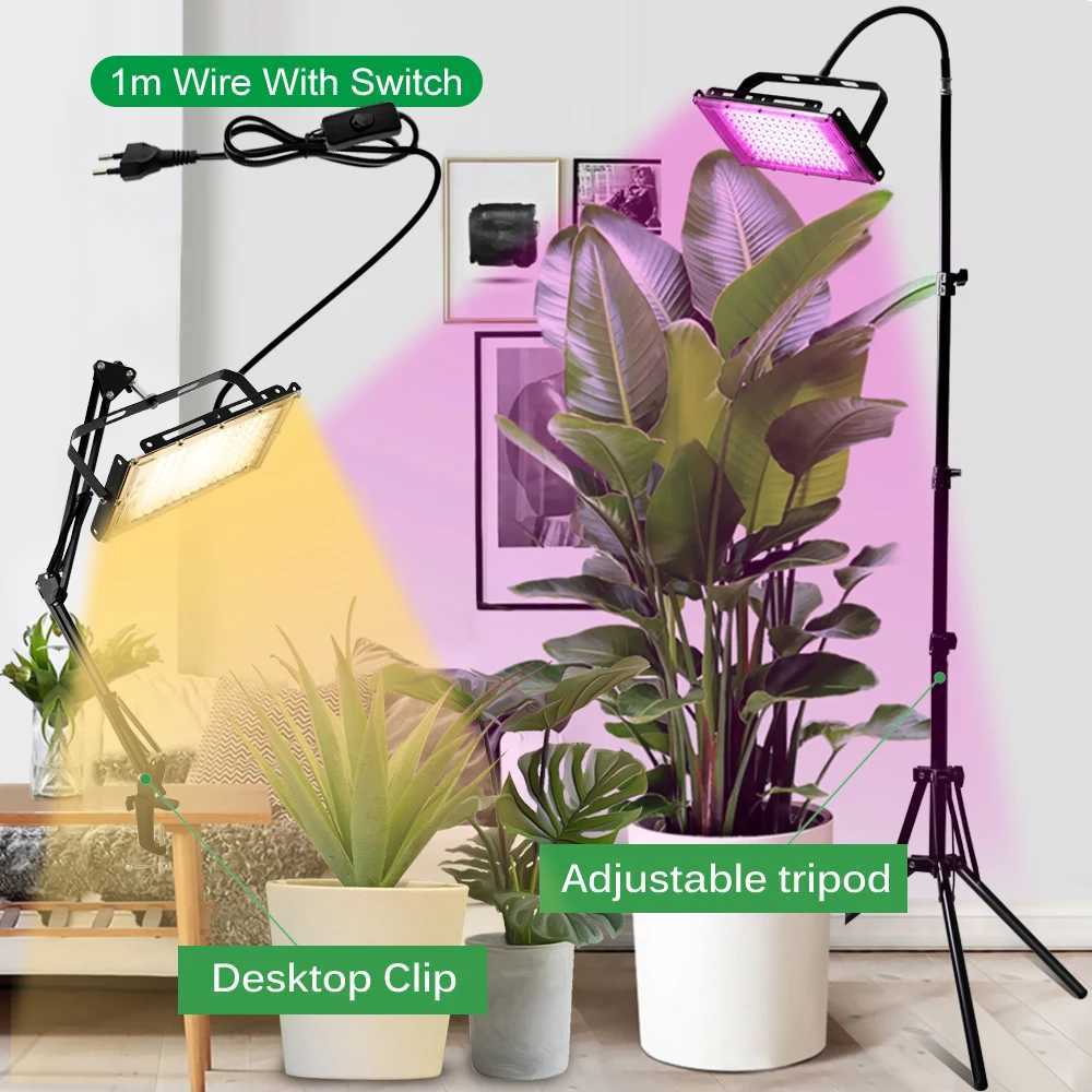 Full Spectrum LED Grow Light 50W 100W 150W 220V For Hydroponic Indoor Plants Growing Lamp For Greenhouse Seeding IP65 WaterproofXJ250526