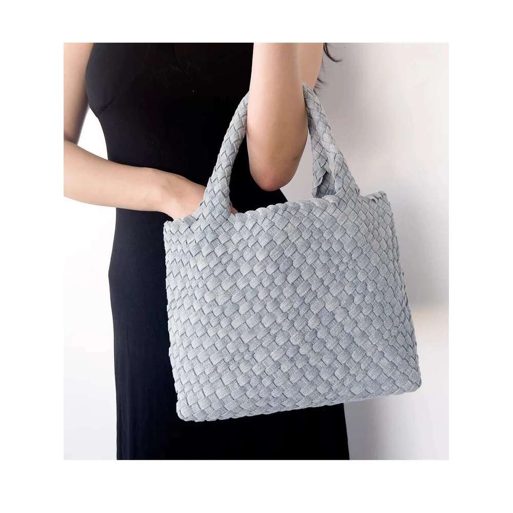 Women s handbag fashion Denim Shoulder Casual Tote Woven women shoulder bag bags